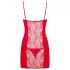 Obsessive Heartina - babydoll ja stringit - punainen - L/XL
