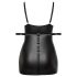 Cottelli Plus Size - mustan hurmaava mekko ja käsiraudat - 2XL