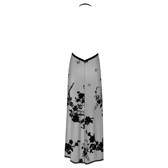 Noir - läpinäkyvä kukkakuvioinen maximekko (musta) - L