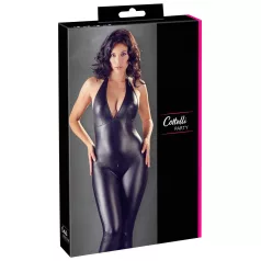 Cottelli Party - kiiltävä catsuit - musta