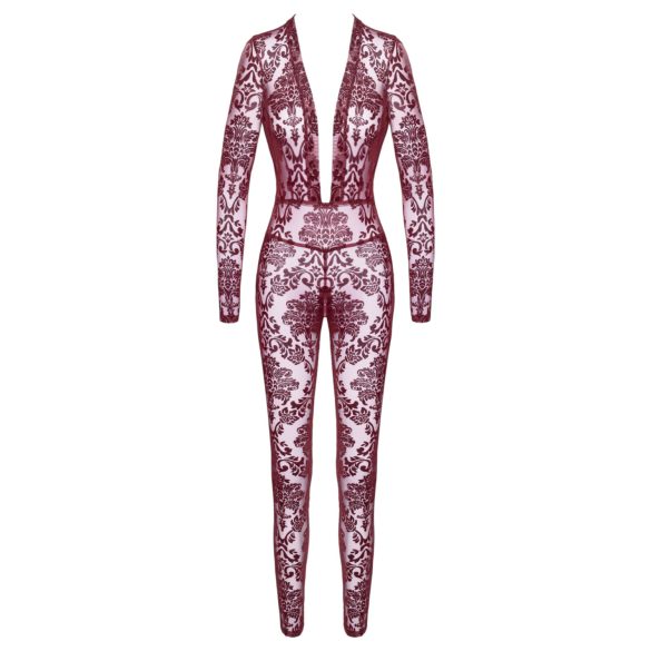 Noir Kink Royal - läpinäkyvä catsuit - punainen