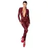 Noir Kink Royal - läpinäkyvä catsuit - punainen - M