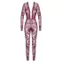 Noir Kink Royal - läpinäkyvä catsuit - punainen - M
