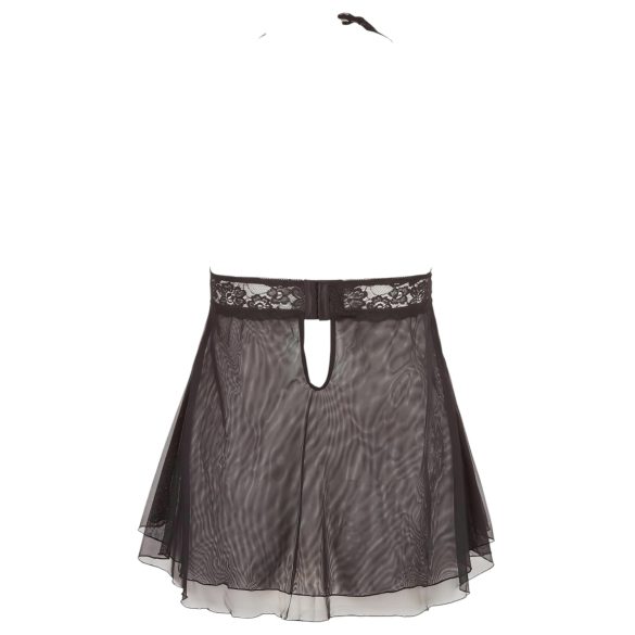 Cottelli Plus Size - babydoll pitsinen - musta - iso koko