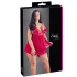Cottelli Plus Size - babydoll pitsillä - punainen - iso koko