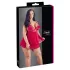 Cottelli Plus Size - babydoll pitsillä - punainen - iso koko - 2XL