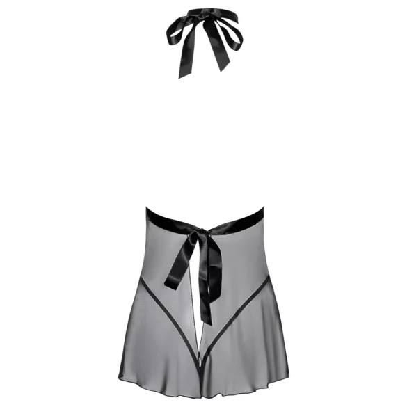 Kissable - babydoll kaulapannalla - pitsi - musta