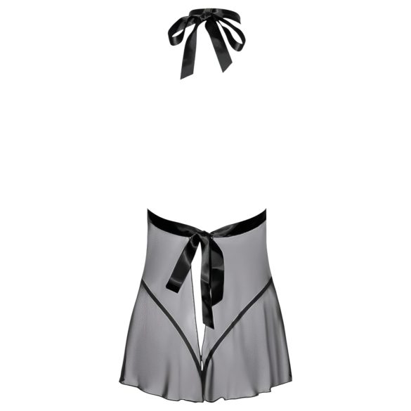 Kissable - babydoll kaulapannalla - pitsi - musta - L/XL