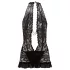 Cottelli - pitsinen halterneck minimekko - musta - M