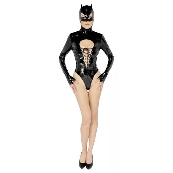 Black Velvets - pitkähihainen Batwoman-body - musta - XL