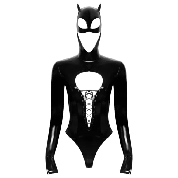Black Velvets - pitkähihainen Batwoman-body - musta - XL