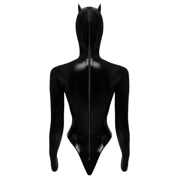 Black Velvets - pitkähihainen Batwoman-body - musta - XL