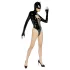 Black Velvets - pitkähihainen Batwoman-body - musta - XL