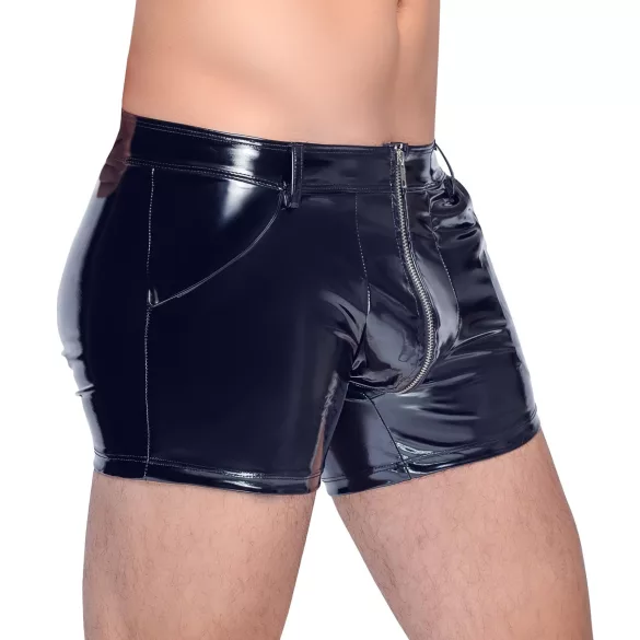 Black Level - miesten lakka shortsit - sivutaskut - musta - M
