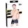 Black Level - miesten lakka shortsit - sivutaskut - musta - L