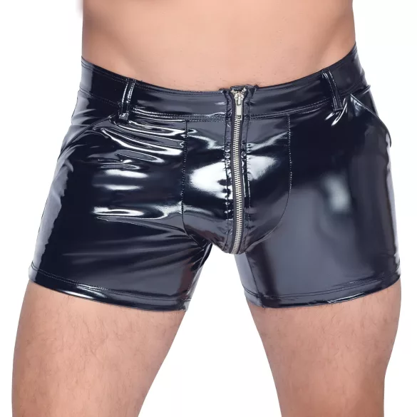 Black Level - miesten lakka shortsit - sivutaskut - musta - L