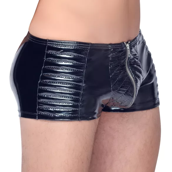 Black Level - miesten shortsit vetoketjulla - musta - M