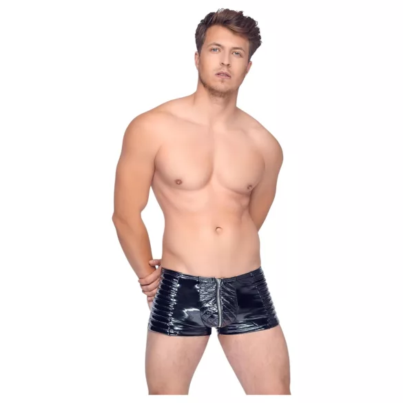 Black Level - miesten shortsit vetoketjulla - musta - M