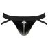 Black Level - miesten jockstrap vetoketjulla - musta