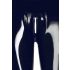 LATEX - vetoketjulliset leggingsit (musta) - S