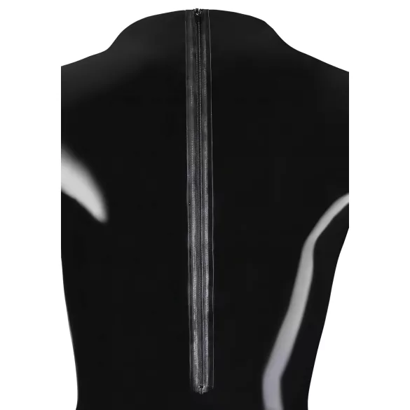 Latex-pitkähihainen naisten body (musta) - L