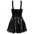 LATEX - minimekko röyhelöhameella (musta) - M