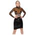 LATEX - läpinäkyvä lateksitoppi (läpinäkyvä-musta) - M