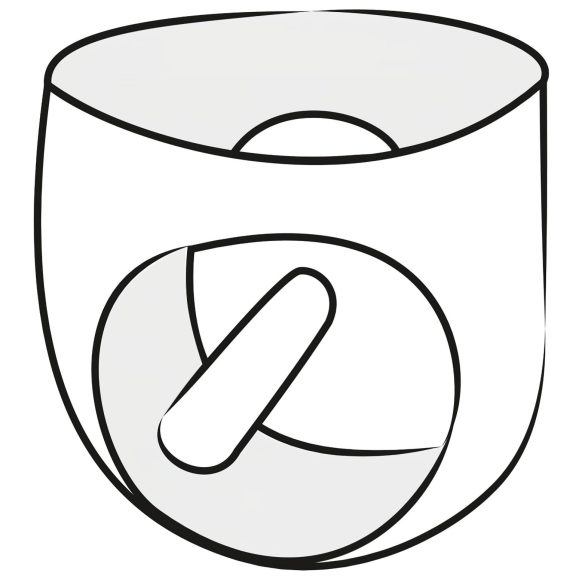 LATEX - miesten housut sisällä penisdildo (musta) - M