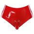 LATEX - aidon tuntuinen dildo alapohjalla (punainen)