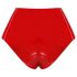 LATEX - aidon tuntuinen dildo alapohjalla (punainen)