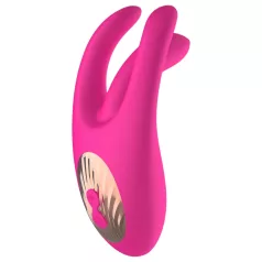   Mrow - klitoriskiihotin vibraattori - 3 haaraa - ladattava - pinkki