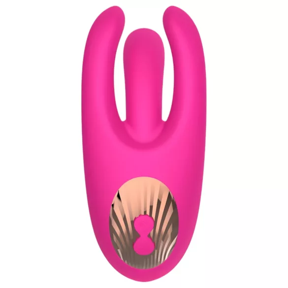 Mrow - klitoriskiihotin vibraattori - 3 haaraa - ladattava - pinkki