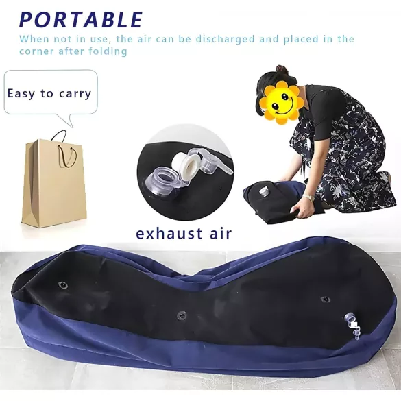 Magic Pillow - puhalettävä seksisohva - iso - sininen