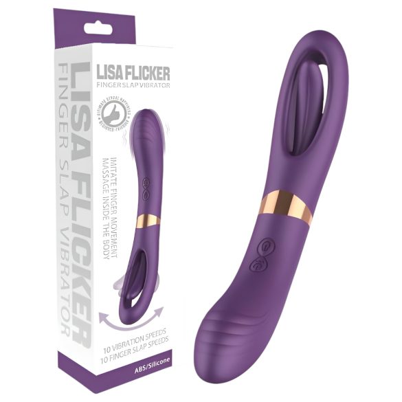 Funny Me Dual - ladattava, 2-in-1 kielivibraattori (liila)