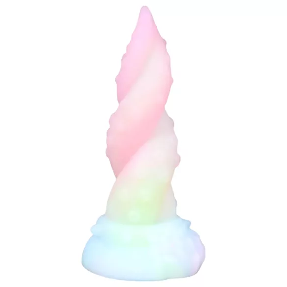OgazR Kraken - kiemurtu mustekalan tentakkeli dildo - 18 cm - sateenkaari