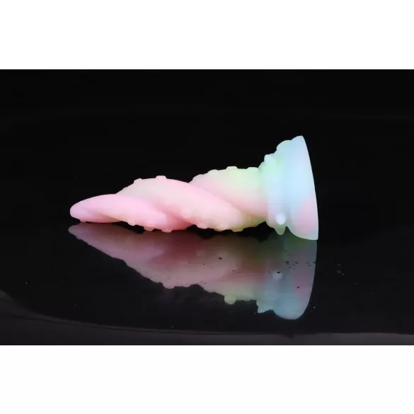 OgazR Kraken - kiemurtu mustekalan tentakkeli dildo - 18 cm - sateenkaari