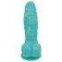 Merikäärme - uritettu dildo 17 cm (sinivalkoinen)
