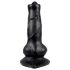 Eläinten himot - koira dildo - 12cm (musta)