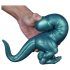 Dinosaurus-silikonidildo 26 cm (turkoosi)