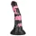 Bad Horse - silikoninen hevosenpenisdildo - 18 cm (musta‑pinkki)