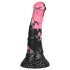Bad Horse - silikoninen hevosenpenisdildo - 18 cm (musta‑pinkki)