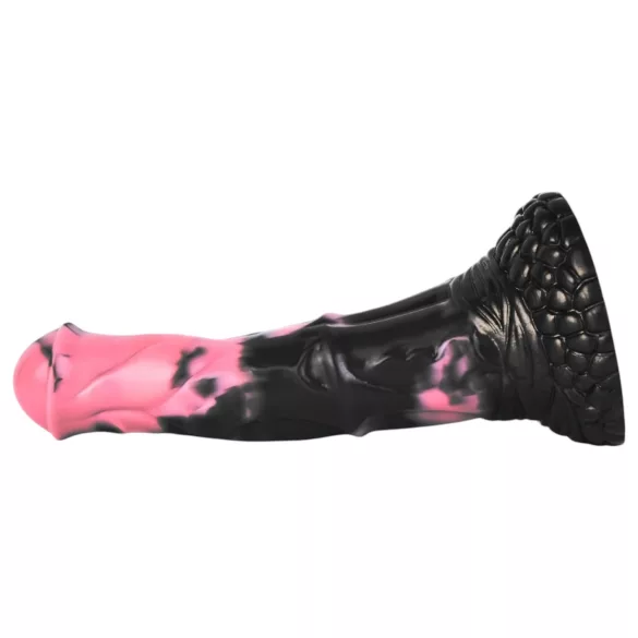 Bad Horse - silikoninen hevosenpenisdildo - 18 cm (musta‑pinkki)