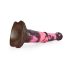 Villi Hevonen - 24cm silikonidildo (ruskea-pinkki)