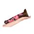 Villi Hevonen - 24cm silikonidildo (ruskea-pinkki)