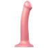 Strap-on-me Metallic Shine M - ihoystävällinen dildo (metallin pinkki)