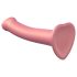 Strap-on-me Metallic Shine M - ihoystävällinen dildo (metallin pinkki)