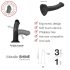 Strap-on-me Metallic Shine M - ihoystävällinen dildo (metallin pinkki)