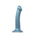 Strap-on-me Metallinhohtoinen Dildo M - ihoystävällinen (metallinsininen)