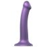Strap-on-me Metallic Shine M - ihoystävällinen dildo (metallin violetti)