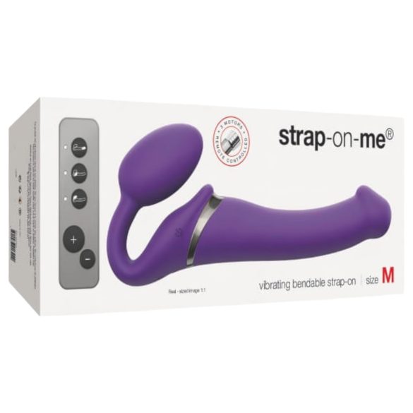 Strap-on-me M - kiinnitettävä vibraattori ilman hihnaa (violetti)